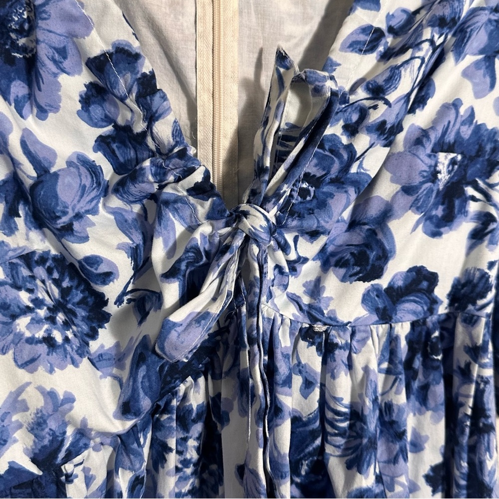 Abercrombie Floral Blue Dress - Picture 3 of 10